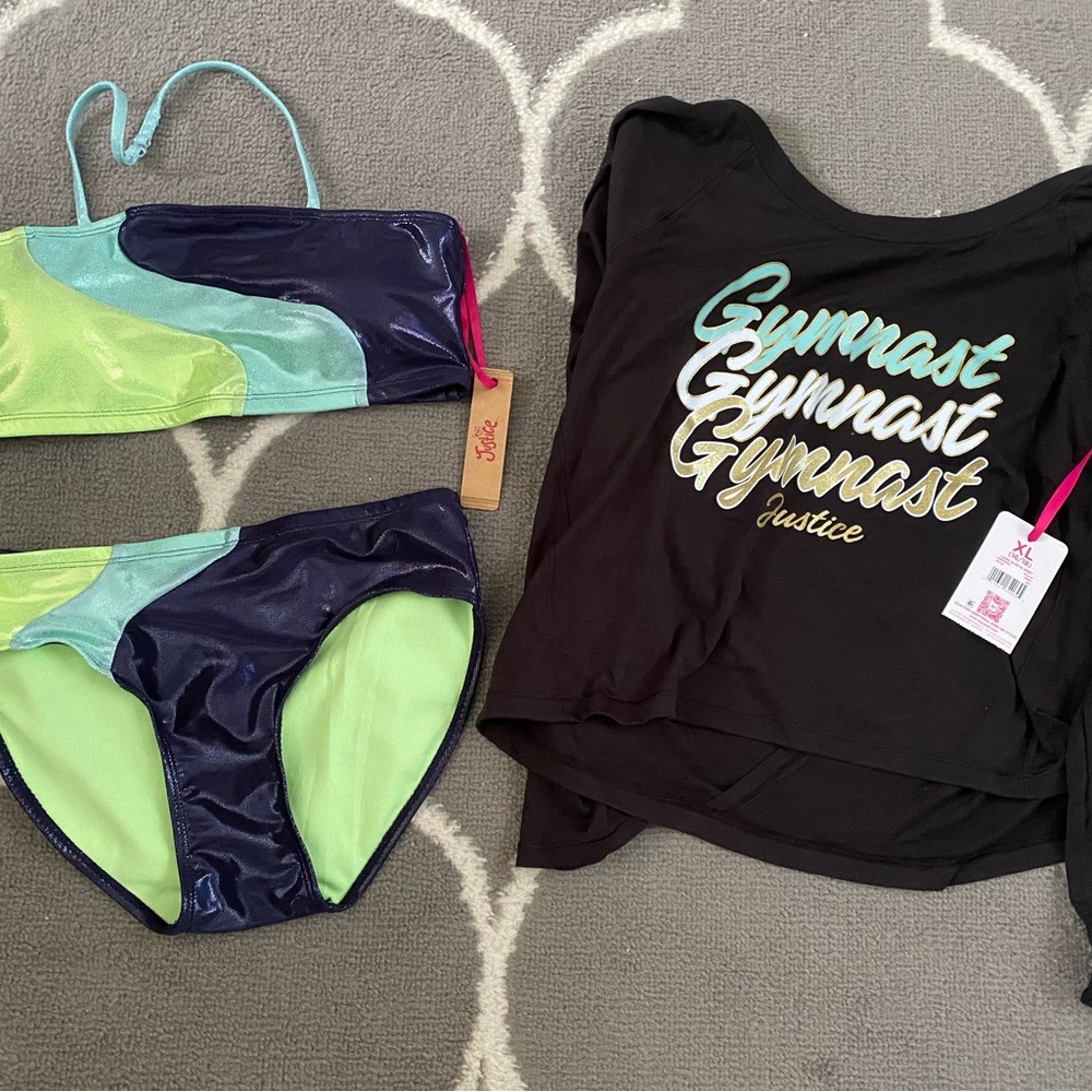 Justice Gymnast Bikini Set and Top